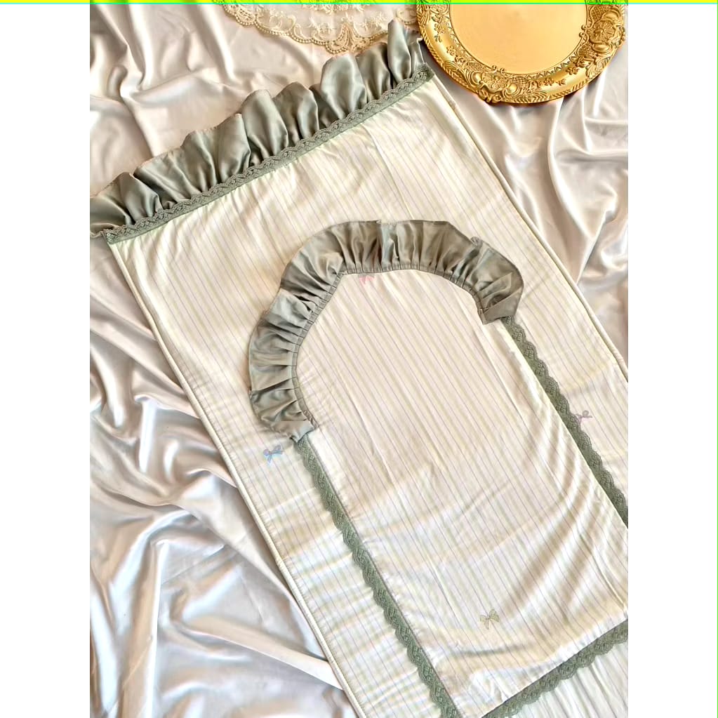 Sajadah Shabby "Army White Coque"